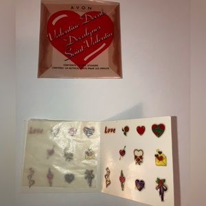 💅💘 Vintage Avon Valentines Nail Stickers 💘💅